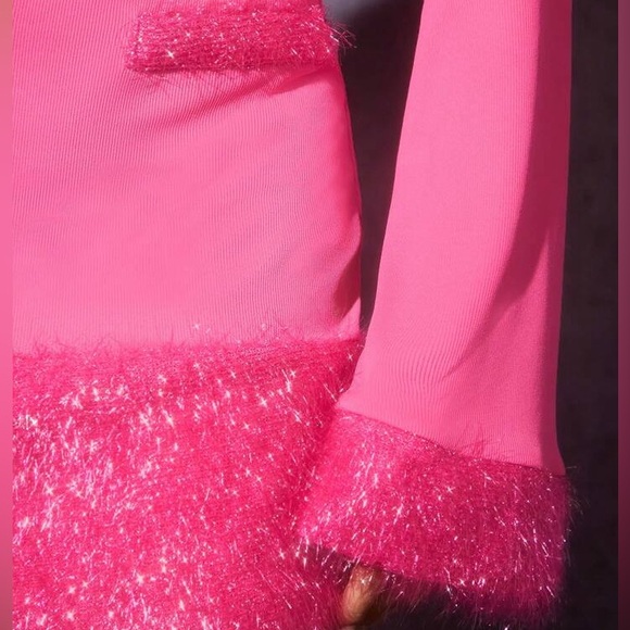 Haute Fuzzy Heart Top & Jacket & Skirt Two Piece Set - READ DESCRIPTION ⬇️ - Picture 7 of 8